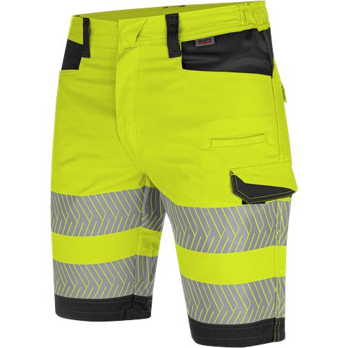 Bermuda de travail haute-visibilité fluo jaune/anthracite Würth MODYF