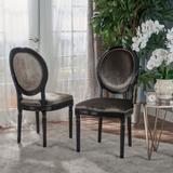 Leroy Traditional Velvet and Birch Wood Dining Chair (Set of 2) by Christopher Knight Home