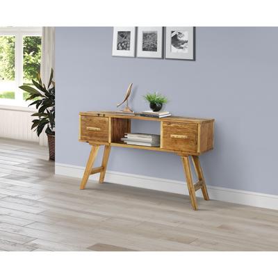 Java Wood TV Cabinet/Entryway Table with Drawers by 4D Concepts in Natural