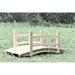 Coral Coast Harrison 4 ft Wood Garden Bridge by 4D Concepts in Natural