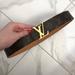 Louis Vuitton Accessories | Louis Vuitton Monogram Brown Unisex Belt | Color: Brown/Gold | Size: Os