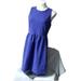 Madewell Dresses | Madewell Blue Ponte Knit Fit & Flare Dress, With Pockets! | Color: Blue | Size: M