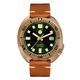 San Martin Abalone SN047Q Bronze Diver Watches Men Mechanical Watch Luminous Water Resistant 200M Leather Strap Wristwatch (Color 1), color 1, Diver,Mechanical