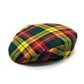 Highland Tweed Gents Pure Wool Buchanan Modern Tartan One Size Flat Cap - Made in Scotland