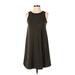 Old Navy Casual Dress - A-Line Crew Neck Sleeveless: Green Color Block Dresses - Women's Size X-Small