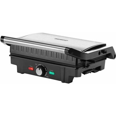 Monzana® Kontaktgrill xl 180° Klappbar Antihaftbeschichtung Cool-Touch-Griff Küche Tischgrill