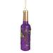 6" Purple and Gold Mercury Style Wine Bottle Glass Christmas Ornament