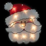 12" Lighted Santa Claus Christmas Window Silhouette