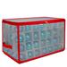 20.5" Transparent Zip Up Christmas Storage Box- Holds 112 Ornaments