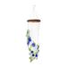 Blue Green And White Capiz Shell Wind Chime 29 Inches Long