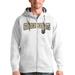 Men's Antigua White Vegas Golden Knights Wordmark Victory Full-Zip Hoodie