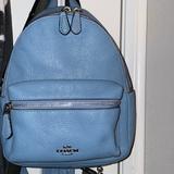 Coach Bags | Coach Mini Charlie Backpack | Color: Blue | Size: Os