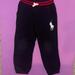 Polo By Ralph Lauren Bottoms | Black And Red Polo Joggers | Color: Black/Red | Size: 5b