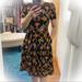 Lularoe Dresses | Beautiful Floral Lularoe Amelia Dress | Color: Black/Yellow | Size: Xs