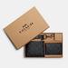 Coach Bags | Coach Boxed 3 In 1 Wallet Gift Set In Signature Canvas | Color: Black/Gray | Size: Os