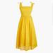 J. Crew Dresses | J Crew Point Sur Tie Shoulder Midi Dress In Cotton Voile | Color: Gold/Yellow | Size: 8