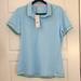 Adidas Tops | Adidas Baby Blue Golf Polo W/ Green & Pink Trim | Color: Blue/Green | Size: L