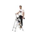 Aluminium Folding Step Ladder, Portable, Heavy Duty 3 or 4 Tread Step Ladder (4 Tread)