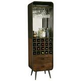 Howard Miller® Howard Miller Wine Bar Metal in Gray | 75 H x 15.75 D in | Wayfair 695264