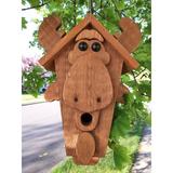 Arlmont & Co. Sirak Amish Made 21 in x 12 in x 10 Moose Birdhouse Wood in Brown | 21 H x 12 W x 10 D in | Wayfair 7AE2DBB1CAAC468FB91EC30AD687AEEC