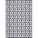 Black/White 72 x 48 x 0.1 in Area Rug - Union Rustic Allistir Geometric Machine Woven Indoor/Outdoor Area Rug | 72 H x 48 W x 0.1 D in | Wayfair