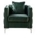 Everly Quinn Fryd Purple Chair w/ 1 Pillow Velvet/Fabric in Green | 30 H x 34 W x 28.5 D in | Wayfair 03243DE2A0C140ACAF6D918B5643B0A4