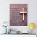 Trinx Faith Out Wavering Hebrews 10:23 Christian Home Decor Scripture Art Canvas in Black/Red | 24 H x 18 W x 1.25 D in | Wayfair