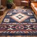 Blue/White 79 x 0.4 in Area Rug - Well Woven Tulsa Lea Moroccan Area Rug | 79 W x 0.4 D in | Wayfair TU-104-6