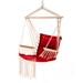 Dakota Fields Aluta Chair Hammock Polyester/Cotton in Red, Size 43.0 H x 37.4 W in | Wayfair DCF3DB0EFA614175B3831FD203907A80