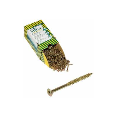 Jet-Fast® Spanplattenschrauben TX20 4,5x50 gelb verzinkt 200 Stck/Paket Image
