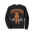 Gewichtehebär Fitness Gym Bär Grizzly Braunbär Bodybuilding Sweatshirt