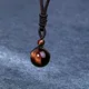 Collier en obsidienne avec pendentif en œil de tigre perles naturelles tour de cou pour femmes et