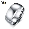 Vnox – bague de mariage en acier inoxydable pour homme bijou de base couleur or taille