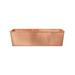 Achla Designs Large Solid Copper Flower Box, 35 Inch Wide, Satin Copper