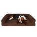 Brown Orthopedic Pet Sofa Bed, 42" L X 28" W X 8.5" H, Medium