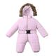 MYLH Baby Overalls Snowsuit Infant Quilted Jacket Snowsuit Clothing Winter Jacket Down Jacket Playsuit Boys Jumpsuit Hooded Jacket Cold Protection Thick Children's Coat Transition Jacket with Hood, pink, UK 44