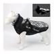 TTCI-RR Dogs Clothes Waterproof Large Dog Clothes Winter Dog Coat With Harness Furry Collar Warm Pet Clothing Big Dog Jacket Labrador Bulldog Costume Pet (Color : Colorful White, Size : 3XL)