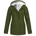 Puffer Coats for Women with Hood Ladies Winter Warm Thick Hooded Jackets Coat Casual Outerwear with Pockets (z5-Army Green,5XL)