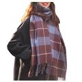 Ladies Scarf and Shawl Winter Ladies Scarves Blanket Scarf for Women Tartan Scarf Warm Soft Gifts Spinning Tassel Shawl Long Stole