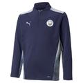 PUMA MCFC TR Kids 1/4 Zip TOP LS Blue