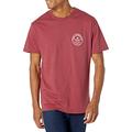 Billabong Men's Classic Short Sleeve Premium Logo Graphic Tee T-Shirt, Burgundy Rotor Fill, Medium