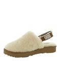 UGG Girl's Fluff Yeah Clog, Natural, 5 UK