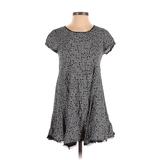 Silence and Noise Casual Dress - A-Line: Gray Graphic Dresses - Women's Size X-Small