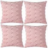 Everly Quinn Jamillette Square Faux Fur Pillow Cover Faux Fur in Pink | 18 H x 18 W x 1 D in | Wayfair 4B996A1026044374B704AF2D91D542F2