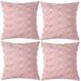 Everly Quinn Jamillette Square Faux Fur Pillow Cover Faux Fur in Pink | 18 H x 18 W x 1 D in | Wayfair 4B996A1026044374B704AF2D91D542F2