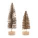 Tree with LED (Set of 4) 10.75"H, 14"H Plastic 6 Hr Timer 3 AAA Batteries, Not Included - 10.75"H, 14"H