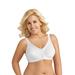 Plus Size Women's Fully®Side Shaping Lace Bra by Exquisite Form in White (Size 46 C)