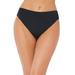 Plus Size Women's High Cut Cheeky Swim Brief by Swimsuits For All in Black (Size 24)