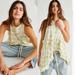 Free People Tops | Free People’s Madison Floral-Print Longline Tunic Dress/Top | Color: White/Yellow | Size: S