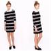 J. Crew Dresses | Euc J. Crew Black & Heather Grey Maritime Wide Striped Dress | Color: Black/Gray | Size: Xl